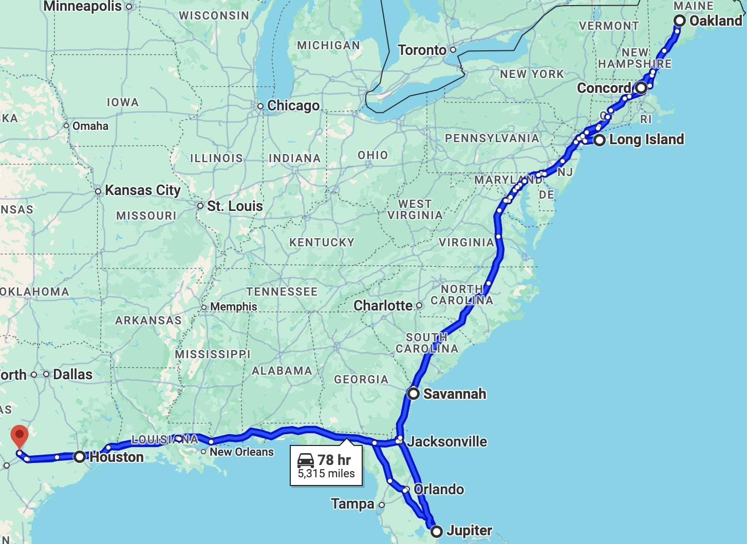 I roadtripped the East Coast - First image