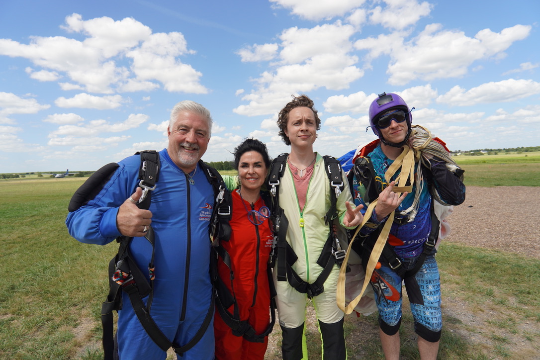 I skydived with my parents